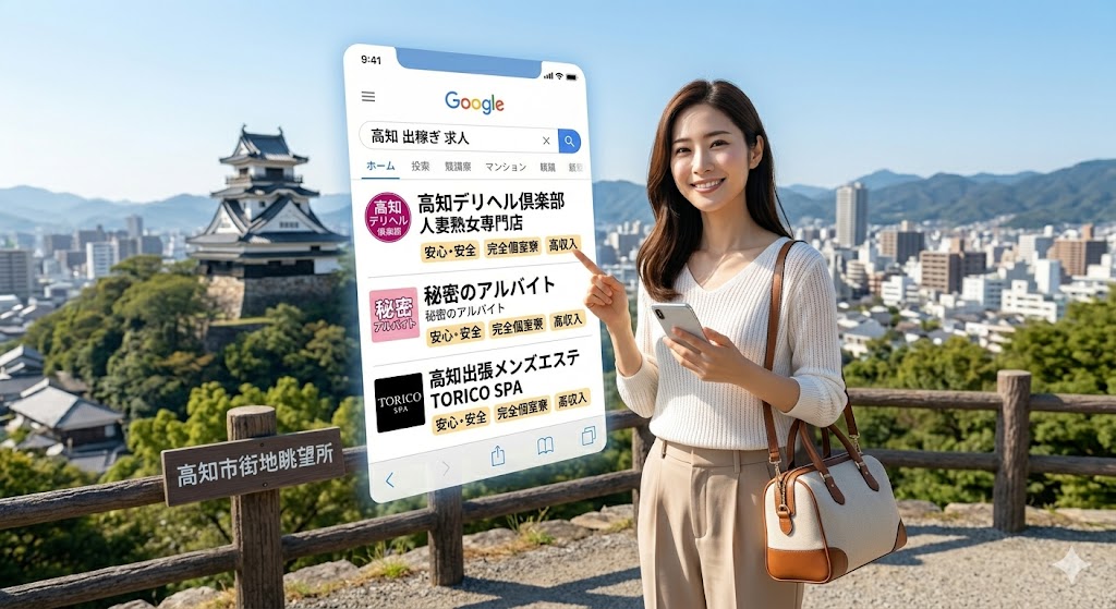 高知のメンズエステ・風俗求人でスカウトを通さず自ら優良店を選ぶ女性